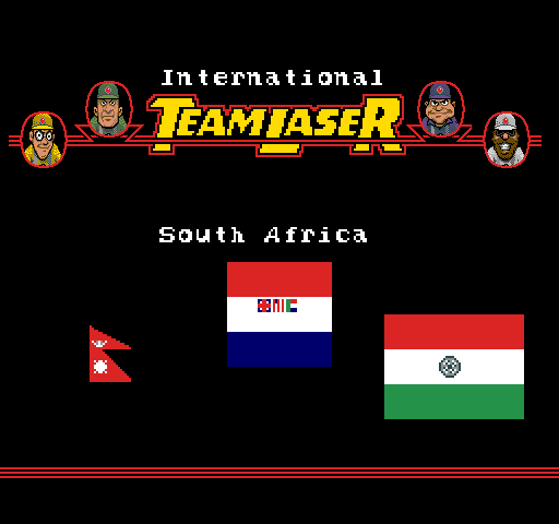 International Team Laser (prototype) Title Screen